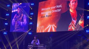 Alan Roper presenting at Blue Diamond event
